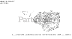Kohler CH395-3260 - Kohler Command PRO Engine, Made for Fuzhou Longteng, 9.5hp, 7.1kW 11 Exhaust