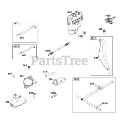 Briggs & Stratton 38E347-0016-G1 - Briggs & Stratton Horizontal Engine Fuel Supply Group