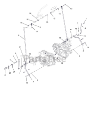 Gravely 994142 - Gravely Pro-Stance 52" Stand-On Mower, Kohler EFI (SN: 000101 - 019999) Steering Rods
