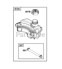 Briggs & Stratton 9P902-0029-H5 - Briggs & Stratton Vertical Engine Fuel Supply Group