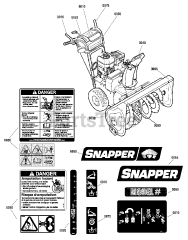 Snapper L 1730EX (1695855) - Snapper 30" Snow Thrower, 16.5hp