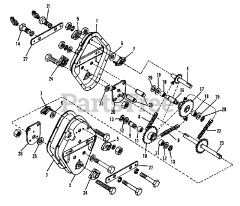 AGCO 312 (1600046) - AGCO Lawn Tractor, 12hp Drive Group - Chain &amp; Housing (1505I46)
