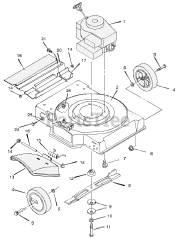Murray 20221x50A - Murray 20" Walk-Behind Mower (1997) Mower Housing Assembly