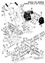 Ariens 902803 (RT 214) - Ariens 14" Front Tine Tiller, 2hp Briggs & Stratton (SN: 000101 - 018000)