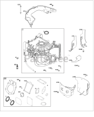 Briggs & Stratton 61A277-0101-J1 - Briggs & Stratton Horizontal Engine Cylinder Group