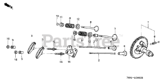 Honda HS828 K1 TAS/C (SZAK) - Honda 28" Snow Blower, Made in Japan (SN: SZAK-2120001 - SZAK-9999999) CAMSHAFT