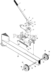 MTD 24632S - MTD Log Splitter (1985) Log