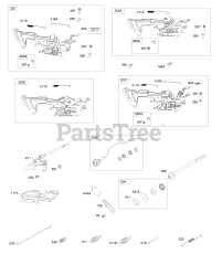 Briggs & Stratton 543477-0100-E1 - Briggs & Stratton Horizontal Engine Control Brackets, Links, Springs