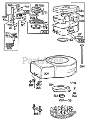 Briggs & Stratton 95508-0164-XX - Briggs & Stratton Vertical Engine Blower Hsg,Vert. Pull, A/C