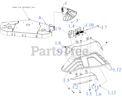 Cub Cadet ZTX4-60 KH FAB (47RSAAA8010) - Cub Cadet Ultima 60" Zero-Turn Mower, Fab Deck, Kohler (2021) Discharge Chute