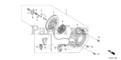 Honda GX340 UT2 QNR2/A (GCBET) - Honda Engine, Made in Thailand (SN: GCBET-2000001 - GCBET-2025452) RECOIL STARTER (1)