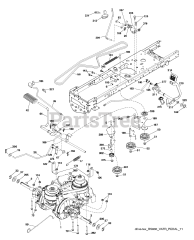 Husqvarna YTA 22V46 (960430212-00) - Husqvarna 46" Yard Tractor (2015-08) DRIVE