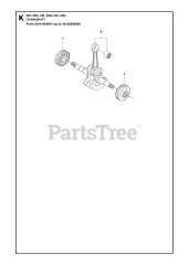 Husqvarna 236 - Husqvarna Chainsaw CRANKSHAFT 2