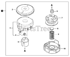 Echo SRM-225 - Echo String Trimmer (SN: S89413001001 - S89413999999) Trimmer Head - SPEED-FEED 400