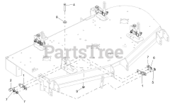 Gravely 992255 (Pro-Turn 272) - Gravely Pro-Turn 72" Zero-Turn Mower (SN: 040000 - 040999) Mounting Arms