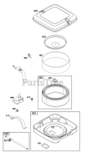 Briggs & Stratton 295347-0214-G1 - Briggs & Stratton Horizontal Engine Air Cleaner Group