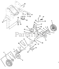 Ariens 911115 (SP 21) - Ariens 21" Self-Propelled Walk-Behind Mower, Briggs & Stratton, CARB (SN: 002000 & Above)