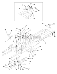 Cub Cadet 5254 E (54BE542-710) - Cub Cadet Compact Tractor Frame