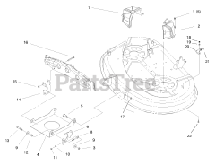 Toro 71208 (13-38 XL) - Toro Lawn Tractor (SN: 089000001 - 089999999) (1998) Suspension Assembly (38" Cutting Unit)