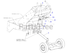 Cub Cadet 59A50009 (59A50009150) - Cub Cadet Double Wheel Sulky (2018)