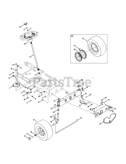 Yard-Man 13AC76LF055 - Yard-Man Lawn Tractor (2011) (Walmart) Front End Steering
