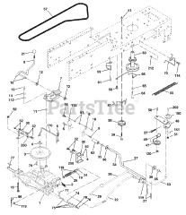 Poulan 271491 - Poulan Lawn Tractor (2002) Ground Drive