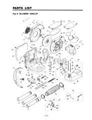 RedMax EB 441 - RedMax Backpack Blower (SN: 51431 & Above) (1995-09)