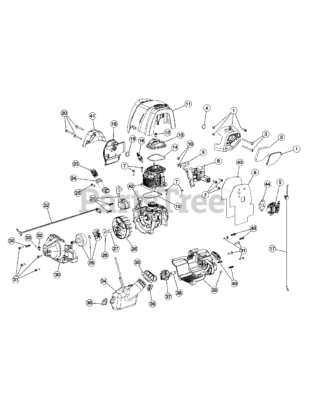 Cub Cadet SS 470 (41ADZ47C912) Cub Cadet String Trimmer (2014) Engine
