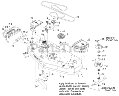 Exmark VT691KA524 - Exmark 52" Vantage Stand-On Mower, Kawasaki FS691V (SN: 312000000 - 312999999) (2012) Deck Assembly