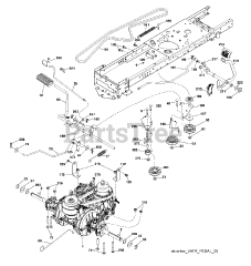 Poulan Pro PB 185A42 (960420166-00) - Poulan Pro Lawn Tractor (2014-09)