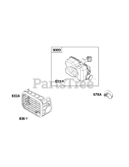 Briggs & Stratton 103M02-0087-F1 - Briggs & Stratton Vertical Engine Exhaust Group