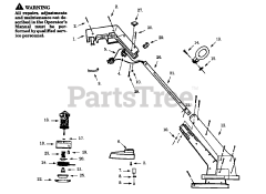 Weed Eater XT 12 - Weed Eater String Trimmer, Electric TRIMMER ASSEMBLY