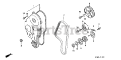 Honda GX640 SD1/A (GAAD) - Honda Engine, Made in Japan (SN: GAAD-1030001 - GAAD-9999999) TIMING BELT