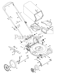 Craftsman 247.370370 (11A-B25N799) - Craftsman Walk-Behind Mower (2012) (Sears)