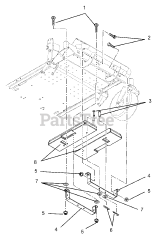Gravely 815015 - Gravely ZT Three-Bucket Bagger (SN: 000101 & Above) Counterweight Assembly