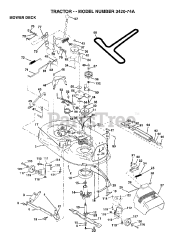 Poulan 342074A - Poulan Lawn Tractor (2006-10)