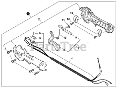 Echo SHC-266 - Echo Shaft Hedge Trimmer (SN: T44113001001 - T44113999999) Control Handle S/N T44113001121 - T44113999999