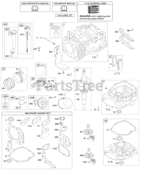 Briggs & Stratton 12D677-0115-E1 - Briggs & Stratton Vertical Engine Camshaft, Crankshaft, Cylinder, Engine Sump, Lubrication, Piston Group
