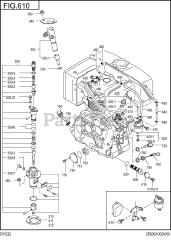 Subaru Robin DY232BB0210 (DY23-2) - Subaru Robin Engine, Diesel 610 Fuel &amp; Lubricant
