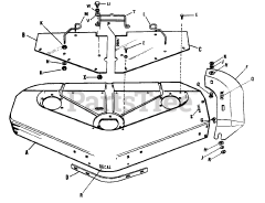 Simplicity 990575 - Simplicity 42" Mower Deck DECK ASSEMBLY