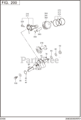 Subaru Robin EH360D21020 (EH36) - Subaru Robin Engine 200 Crankshaft