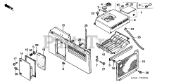 Honda EX5500 K1 A/B (EA1) - Honda Generator, Made in Japan (SN: EA1-1072384 - EA1-1099999) SIDE COVER