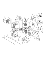 Craftsman 316.711170 (41ADZ23C799) - Craftsman String Trimmer (Sears) Engine Assembly (October 2014 &amp; after)