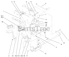 Toro 73471 (518 xi) - Toro Garden Tractor (SN: 000000001 - 000999999) (2000) Hydro Controls Assembly