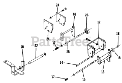 Toro 1-0357 (C-120) - Toro Lawn Tractor (1975) 7.000 Hitch Assemblies (fig. 7a)