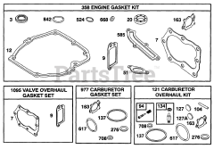 Briggs & Stratton 12T702-0675-XX - Briggs & Stratton Vertical Engine Kits/Gasket Sets