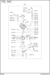 Subaru Robin EH252BS1000 (EH25-2) - Subaru Robin Engine 640 Carburetor