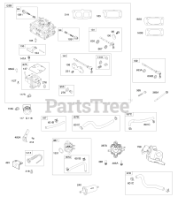 Briggs & Stratton 613477-0141-E1 - Briggs & Stratton Horizontal Engine Carburetor (Non Solenoid), Fuel Supply