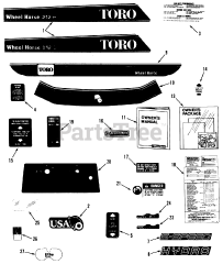 Toro 32-12B5A2 (212-5) - Toro Lawn Tractor (SN: 010000001 - 019999999) (1991)