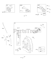 Briggs & Stratton 297440-0153-G2 - Briggs & Stratton Horizontal Engine Crankcase Cover/Sump